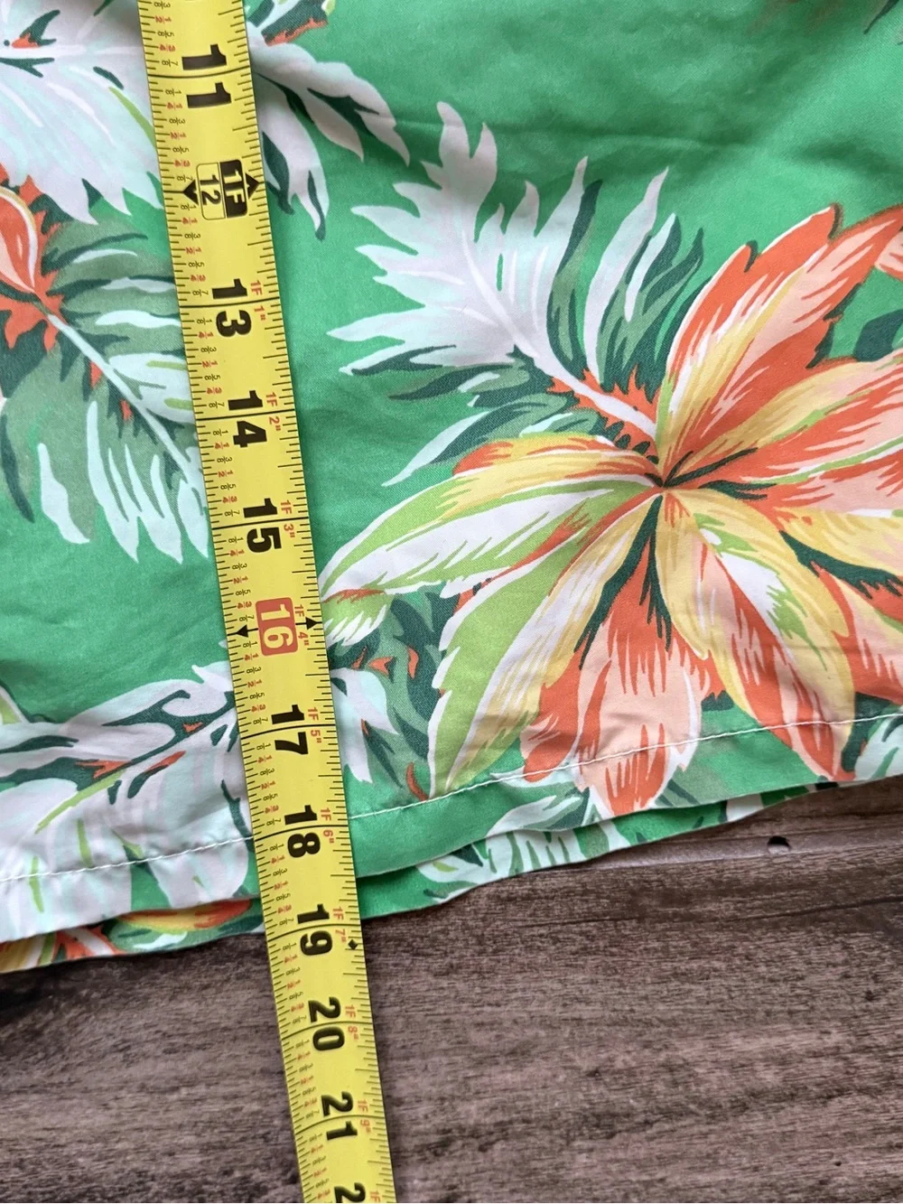 Polo by Ralph Lauren Green Topical Floral 9” Swim‎ Shorts,M